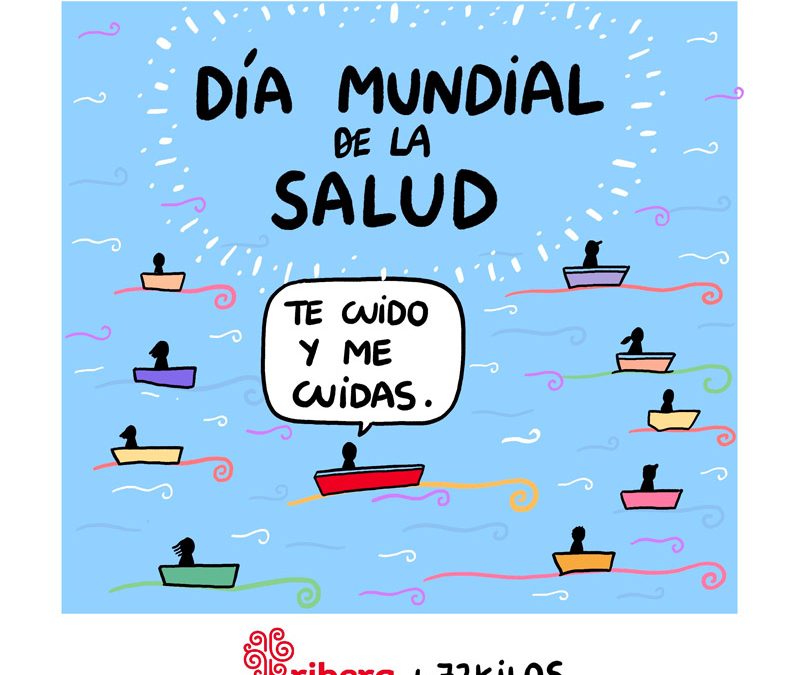 Ribera collaborates with illustrator 72 kilos on World Health Day to “give shape and colour to responsible care”.